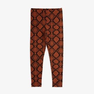 Snakeskin Leggings Brown