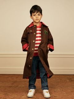 Twill trenchcoat