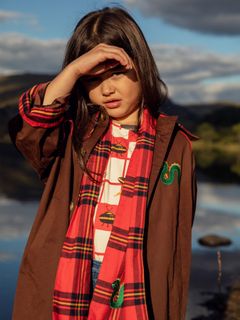 Twill trenchcoat