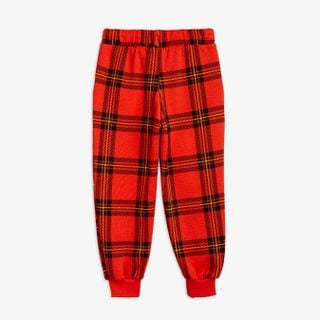 Check Sweatpants Red