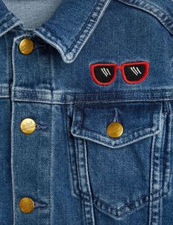 Ritzratz Broderad Jeansjacka