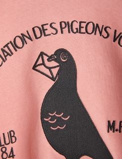 Pigeon Embroidered Sweatshirt