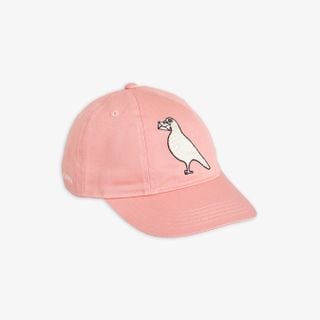 Pigeon Embroidered Cap Pink