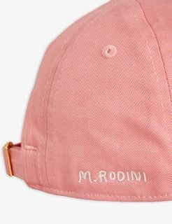 Pigeon Embroidered Cap Pink