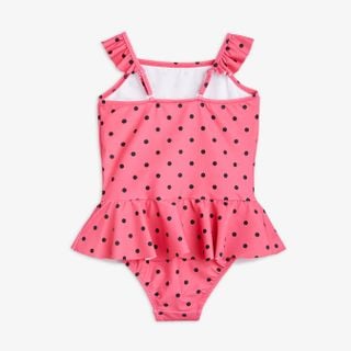 Polka Dot UV Swimsuit with Skirt