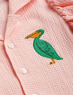 Pelican Seersucker Blouse