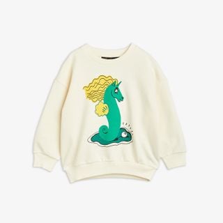 Unicorn Seahorse Sweatshirt Offwhite