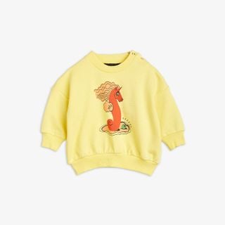 Unicorn Seahorse Sweatshirt Yellow