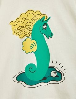 Unicorn Seahorse T-Shirt Offwhite