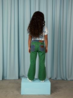 M.Rodini x Wrangler Flared Jeans Green