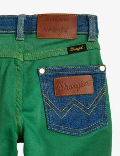 M.Rodini x Wrangler Flared Jeans Green