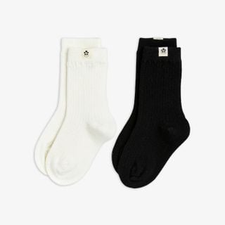 Basic wool blend socks 2-pack