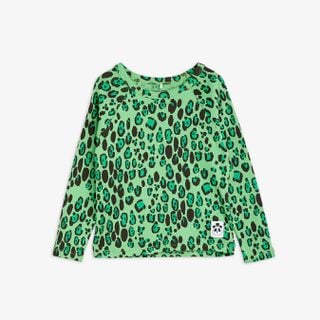 Leopard Långärmad T-Shirt Grön