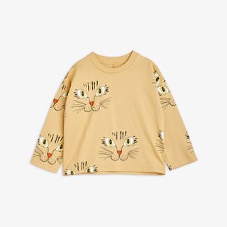 Cat Face Long Sleeve T-Shirt