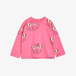 Cat Face Long Sleeve T-Shirt