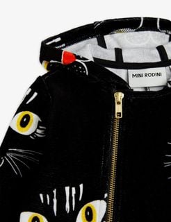 Cat Face Velour Onesie