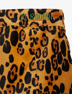 Leopard Sammetskjol