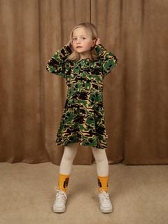 Camo Velour Dress