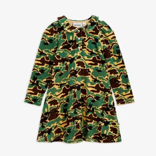 Camo Velour Dress