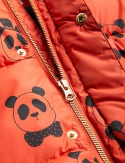 Upcycled Panda Puffer Jacket