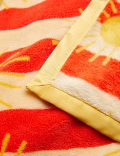 Sun Stripe Fleece Bedspread