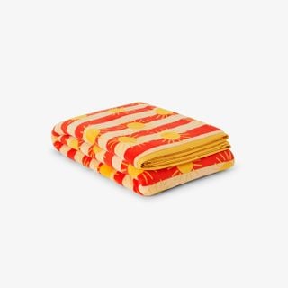 Sun Stripe Fleece Bedspread Twin