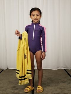 Stripe UV Swimsuit