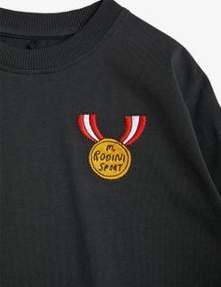 Medal Embroidered Long Sleeve T-Shirt