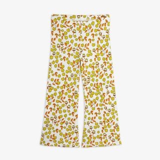 Flowers Flared Trousers