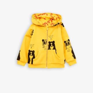 Imagine peace vändbar zip hoodie