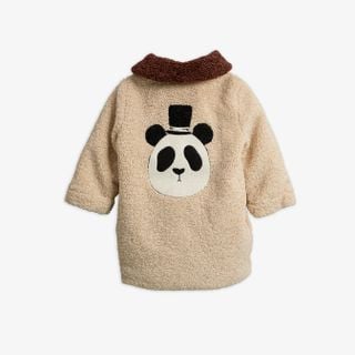 Panda faux fur coat