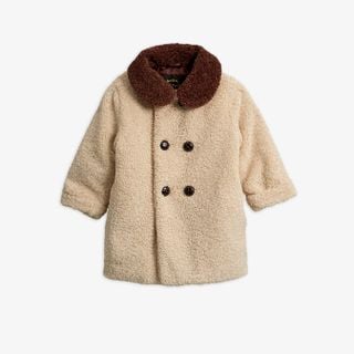 Panda faux fur coat