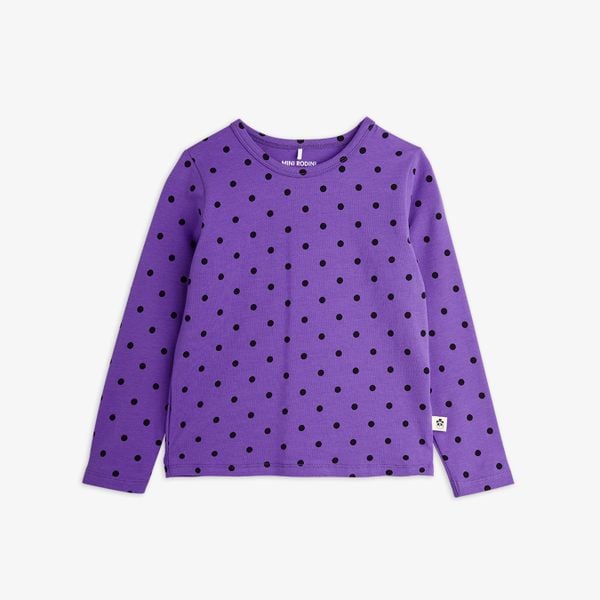 Polka Dot Långärmad T-shirt