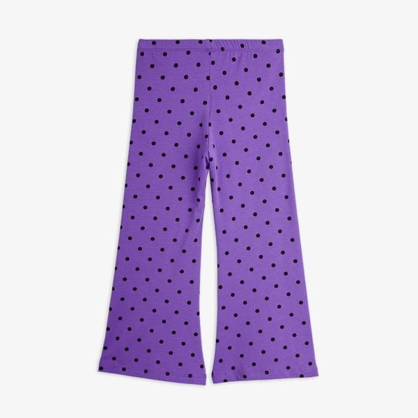 Polka Dot Flared Trousers