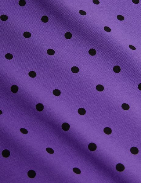 Polka Dot Utsvängda Byxor