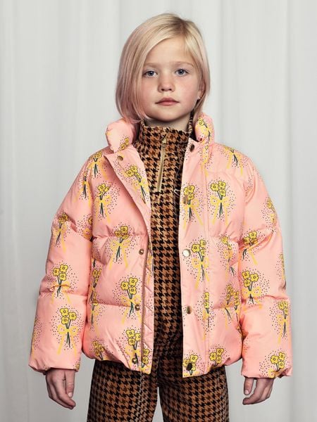 Winter Flowers Puffer Jacket