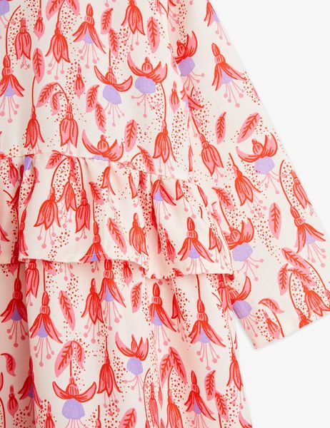 Fuchsia Woven Frill Dress