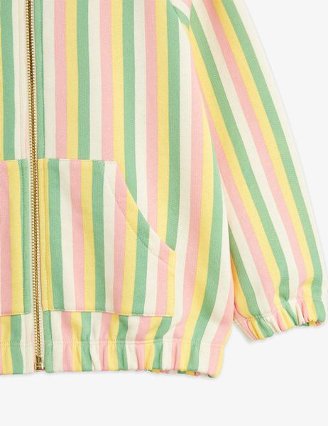 Pastel Stripe Zip Hoodie