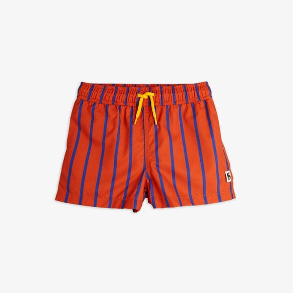 Vertical stripe swim shorts