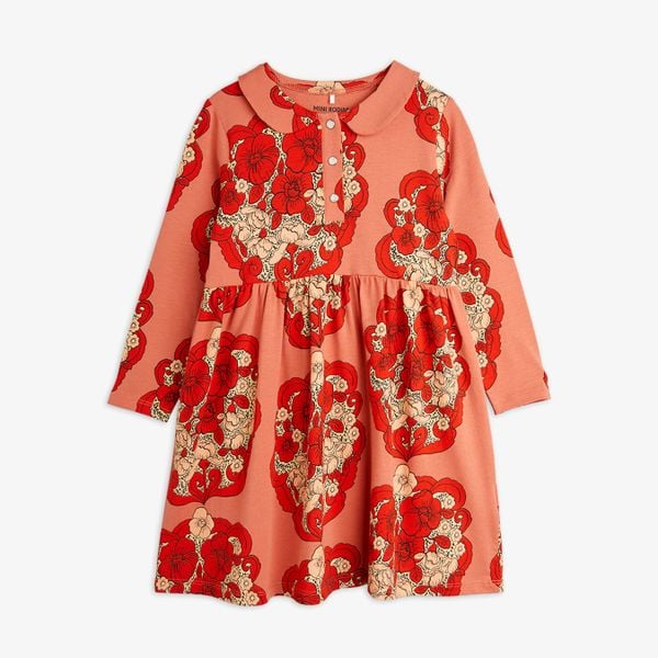 Flowers Long Sleeve Dress