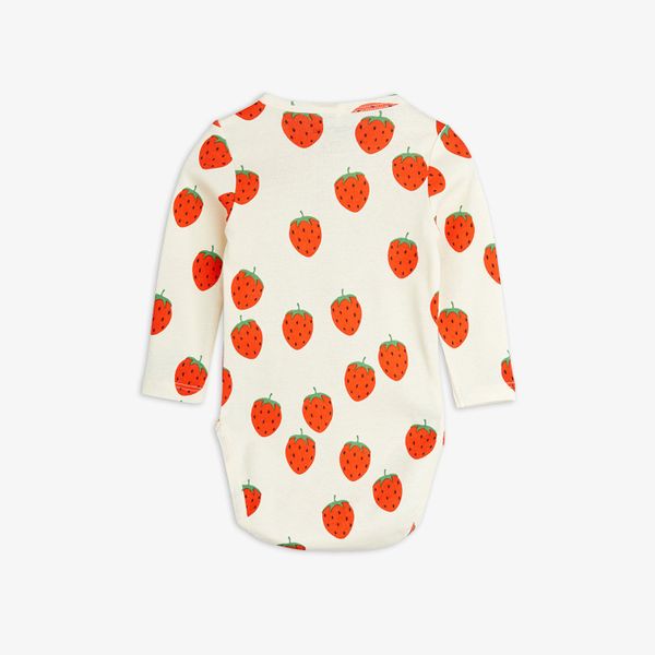 Strawberries long sleeve bodysuit