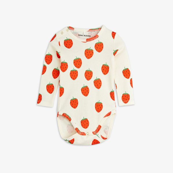 Strawberries long sleeve bodysuit