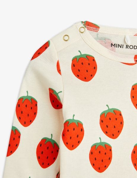 Strawberries long sleeve bodysuit