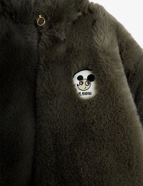 Ritzratz patch faux fur jacket