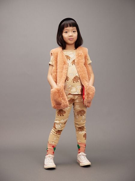 Ritzratz patch faux fur vest