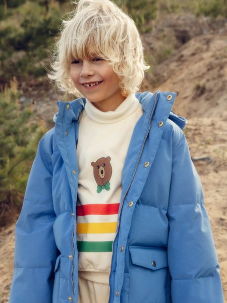 Solid heavy puffer jacket