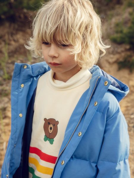 Solid heavy puffer jacket