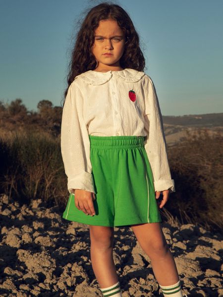 Strawberry schiffli blouse