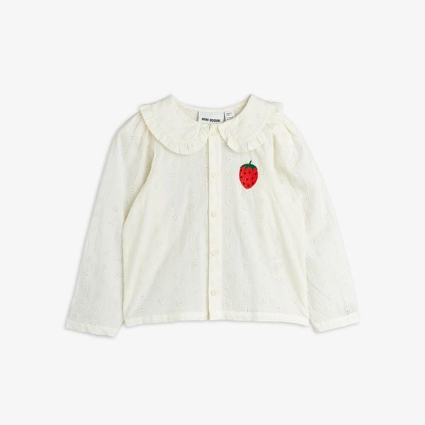 Strawberry schiffli blouse