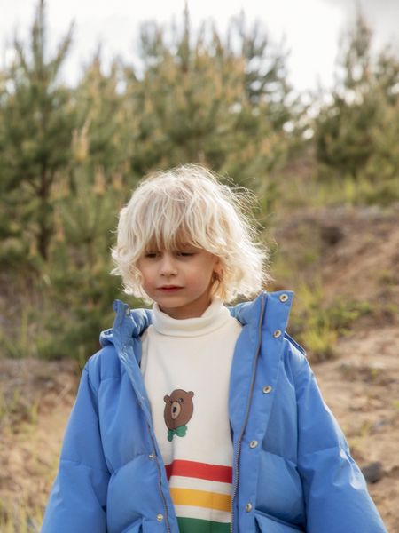 Bear stripe sweatshirt Offwhite | Mini Rodini